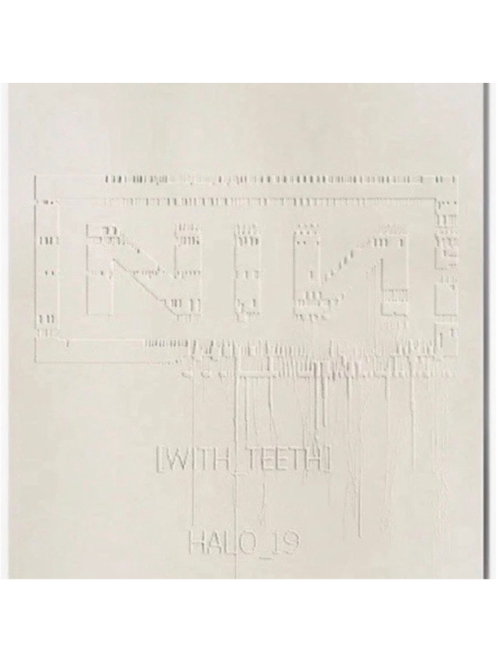 NIN Nine Inch Nails With Teeth Embossed Poster 18” x 24” | Mint Condition